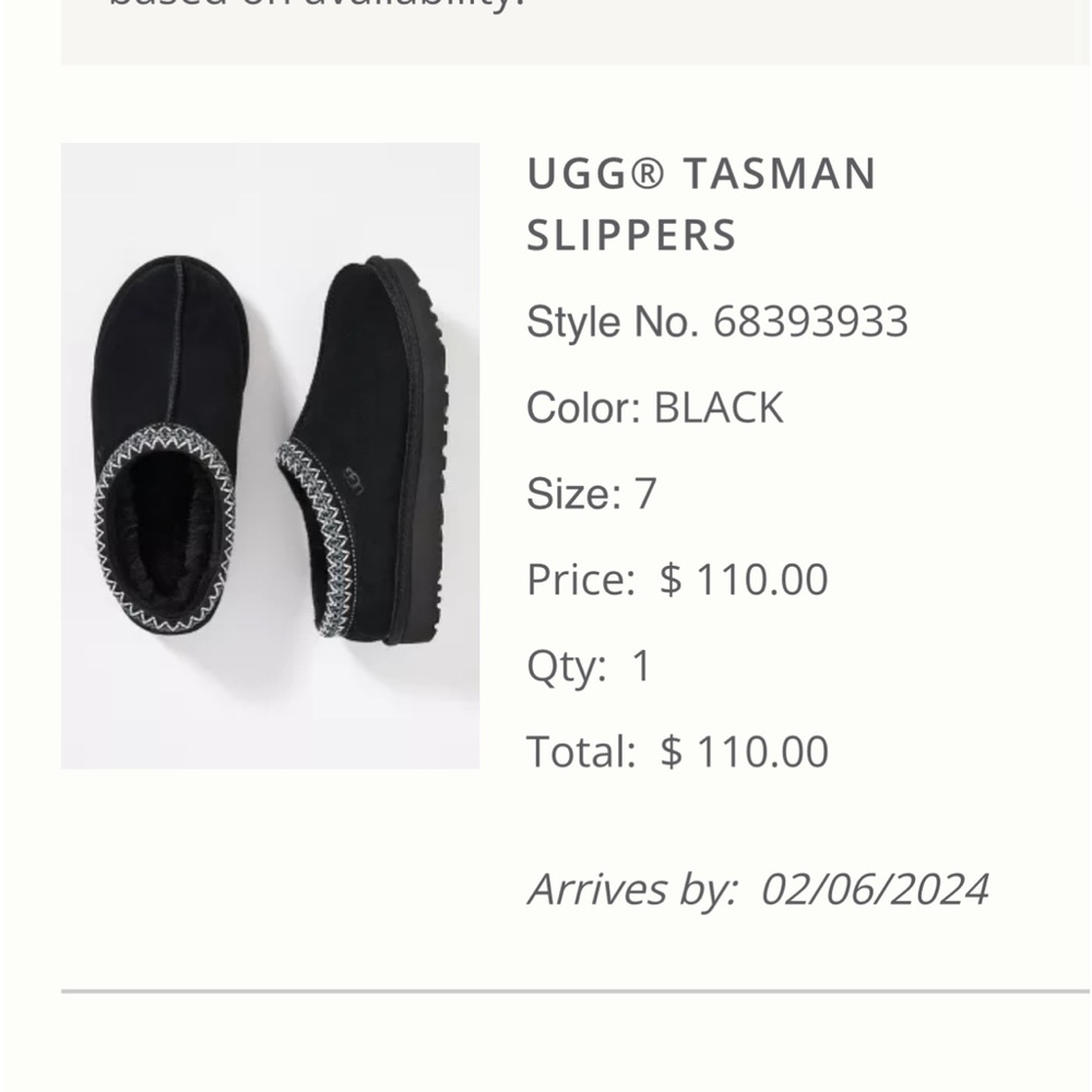 Black Tasman Uggs